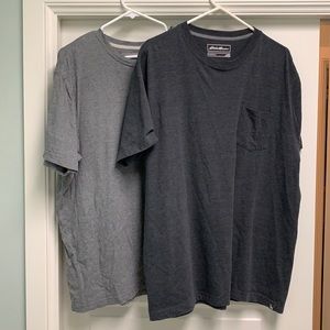 Two Eddie Bauer Legendwash T-Shirts - XL